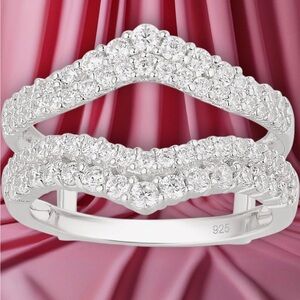 Curved Bridal Ring Enhancer Guard Engagement/Wedding rings